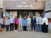عميد كلية الطب البيطري تستقبل وفدا من جامعة وسط الصين الزراعية