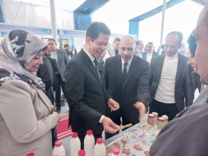 جانب من مشاركة كلية الطب البيطري في معرض "صنع في جامعة بنها"