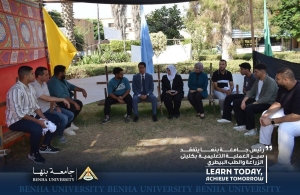 رئيس جامعة بنها يتفقد انتظام الدراسة بكلية الطب البيطري