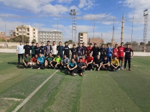 **كلية الطب البيطري بمشتهر تنظم مباريات خماسي كرة القدم لطلاب الفرقة الأولى**